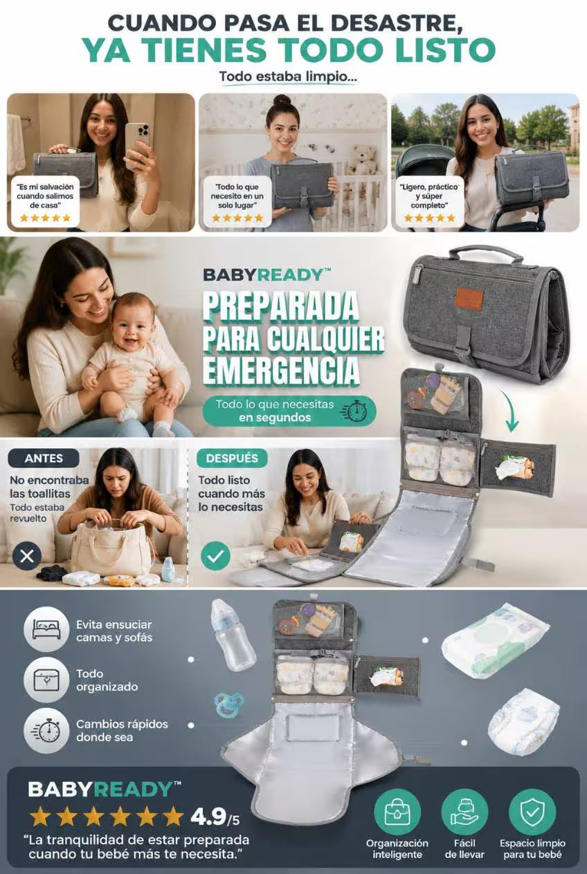BabyReady™ Kit de Emergencia Portátil Cuando pasa el desastre, ya tienes todo listo.