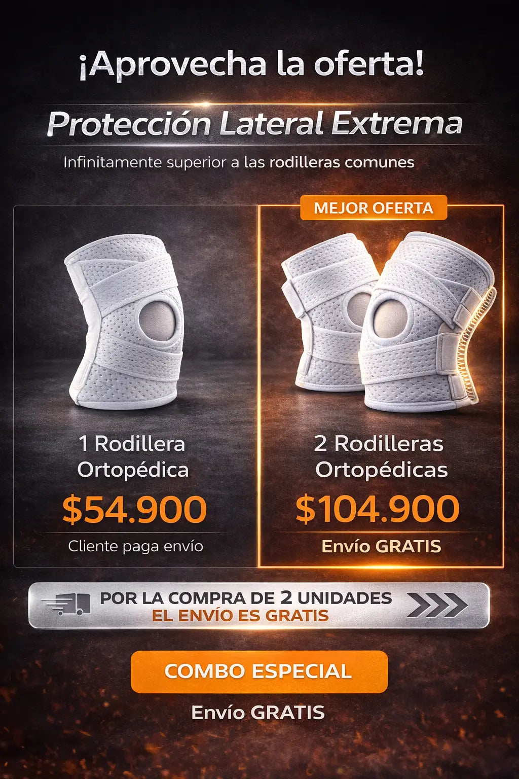 Rodillera Estabilizadora Soporte Lateral