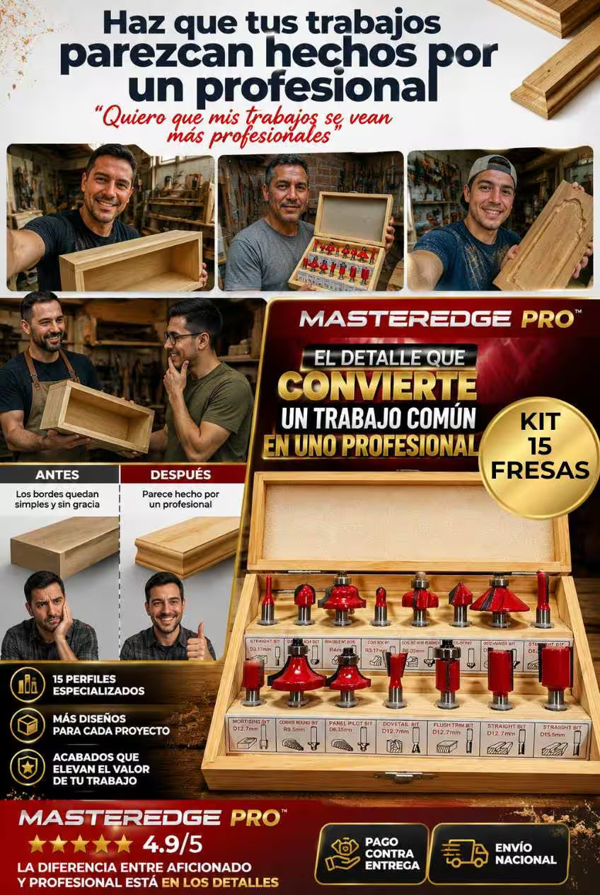 MasterEdge Pro™ Kit de Fresado 15 Piezas