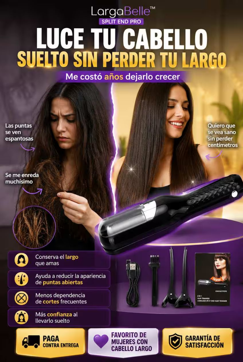 LargaBelle™ Split End Pro, Luce Tu Cabello Suelto Sin Tener Que Cortarlo De Más