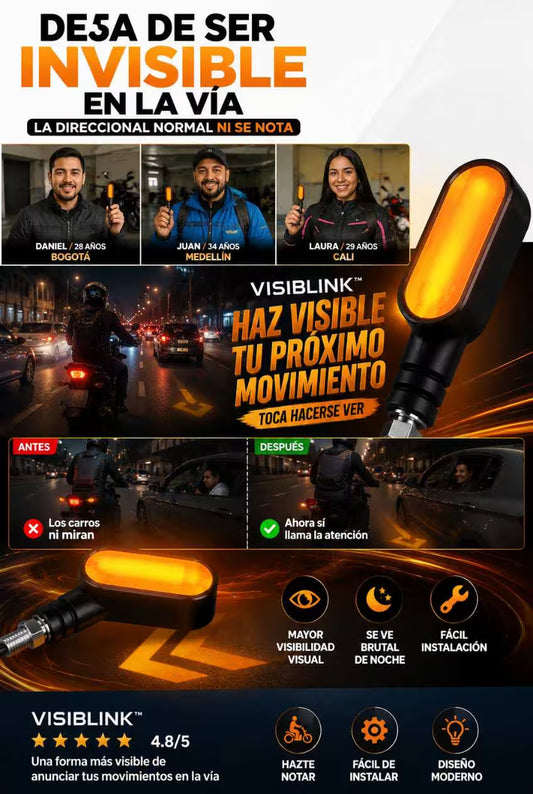 VISIBLINK™ DEJA DE SER INVISIBLE EN LA VÍA CON ESTE PAR DE DIRECCIONALES