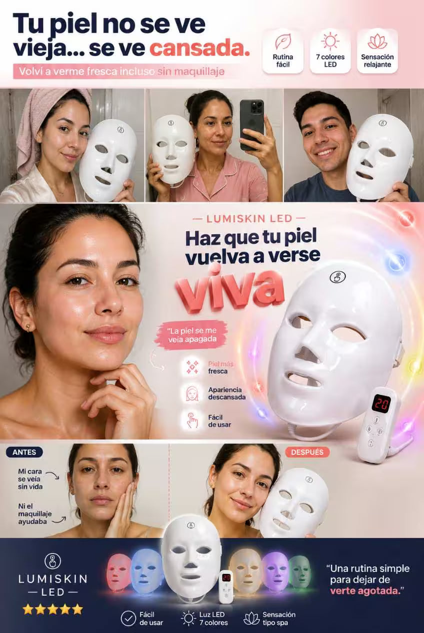 LUMISKIN LED™ Volveras a verte fresca incluso sin maquillaje