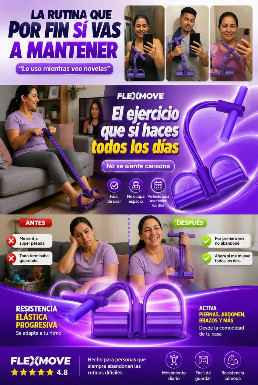 FlexMove Band Resistencia elástica progresiva La rutina que por fin sí vas a mantener