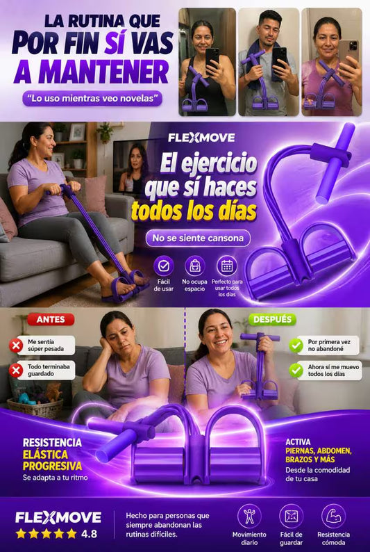 FlexMove Band Resistencia elástica progresiva La rutina que por fin sí vas a mantener