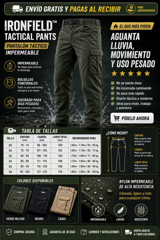 IRONFIELD™ El Pantalon Tatico #1 De las Fuerzas Armadas de Colombia.